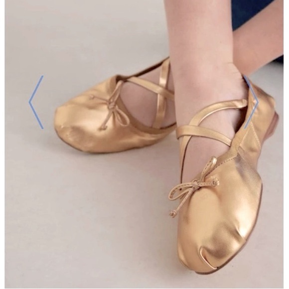 ‎Anthropologie Circus Ny by Sam Edelman Zuri Satin Cross-Strap Ballet Flats 8M - Picture 1 of 16